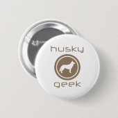 Sibirischer Husky Button (Vorne & Hinten)