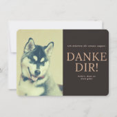 Sibirischer Husky Dankeskarte (Vorderseite)