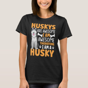 Sibirischer Husky-Dog-Bekleidung für Husky-Besitze T-Shirt