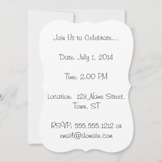 Sibirischer Husky Einladung (Rückseite)