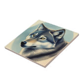Sibirischer Husky Fliese (Seite)