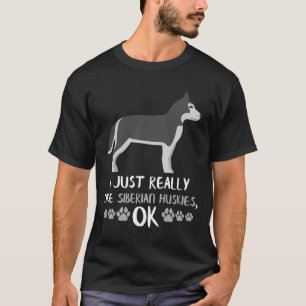 Sibirischer Husky für Hunde- und Hundebesitzer T-Shirt