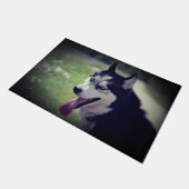 Sibirischer Husky Fußmatte (Schrägansicht)