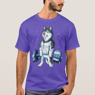 Sibirischer Husky-Gewichtheben Lustig Deadlift Män T-Shirt
