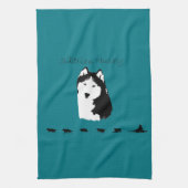 Sibirischer Husky Handtuch (Vertikal)