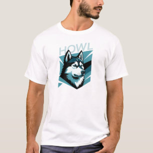 Sibirischer Husky HEULT – Arktischer Wolfshund T-Shirt