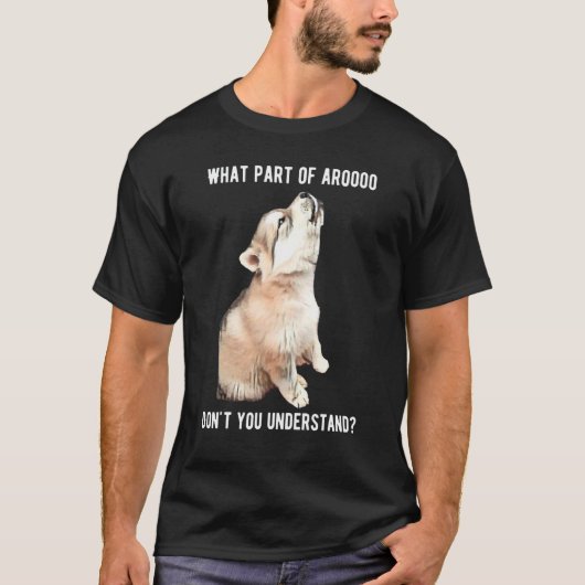 Sibirischer Husky-Heulton T-Shirt (Vorderseite)