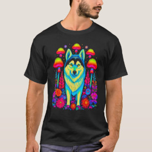 Sibirischer Husky Hund Geist Pilz 1 T-Shirt
