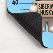 Sibirischer Husky Hund Mousepad (Ecke)