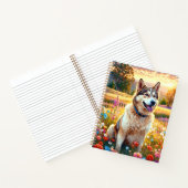 Sibirischer Husky Hund   Notizblock (Innenseite)