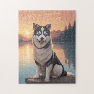 Sibirischer Husky Hund Puzzle