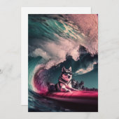 Sibirischer Husky-Hunde-Tage Sommergrusskarten Dankeskarte (Vorne/Hinten)