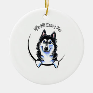 Sibirischer Husky IAAM Keramikornament