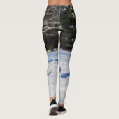 Sibirischer Husky im Schnee Leggings (Rückseite)