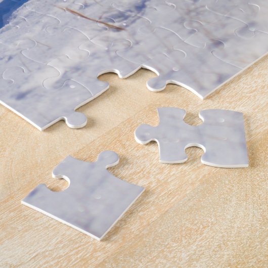 Sibirischer Husky im Schnee Puzzle (Seite)