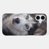 Sibirischer Husky iPhone Hülle (Rückseite (Horizontal))