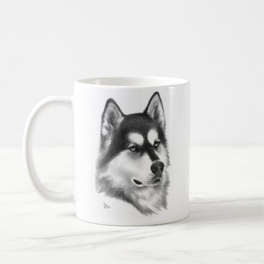 Sibirischer Husky Kaffeetasse (Links)