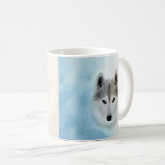 Sibirischer Husky Kaffeetasse (VorderseiteRechts)