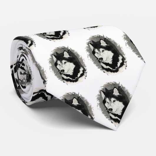 Sibirischer Husky Krawatte (Gerollt)