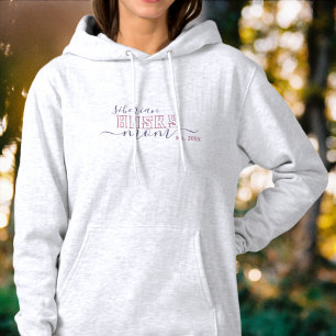 Sibirischer Husky-Mama Etabliertes-Jahr Pink Purpu Hoodie