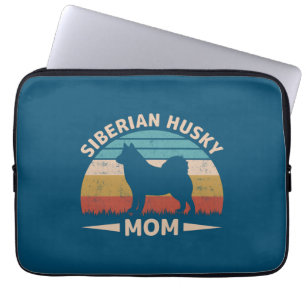 Sibirischer Husky-Mama Spezielle Bindung Husky-Mam Laptopschutzhülle
