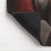 Sibirischer Husky mit Weihnachtsmann Weihnachten Mousepad (Ecke)