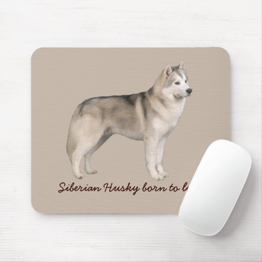 Sibirischer Husky Mousepad (Mit Mouse)