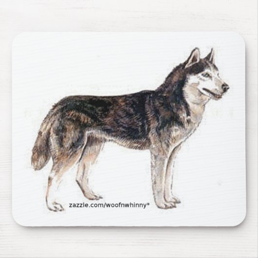 Sibirischer Husky! Mousepad (Vorne)