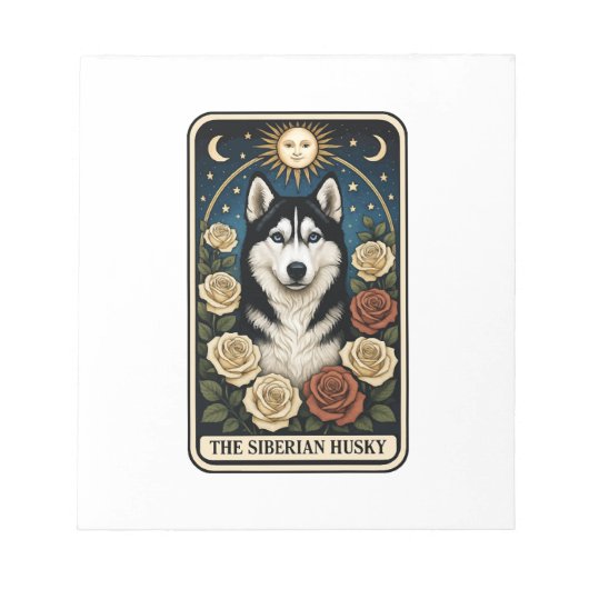 Sibirischer Husky Notizblock (Vorderseite)