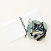 Sibirischer Husky Notizblock (Innenseite)