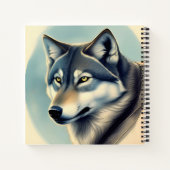 Sibirischer Husky Notizblock (Rückseite)