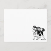 sibirischer Husky Postkarte (Rückseite)