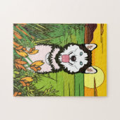 Sibirischer Husky Puzzle (Horizontal)