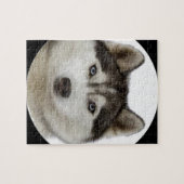 "Sibirischer Husky " Puzzle (Horizontal)