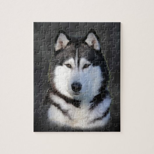 Sibirischer Husky Puzzle (Vertikal)
