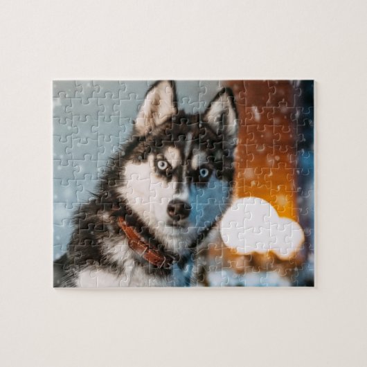 Sibirischer Husky Puzzle (Horizontal)