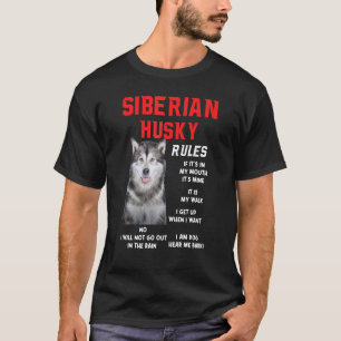 Sibirischer Husky Regeln Lustiger Hundebesitzer Pe T-Shirt