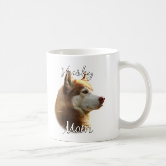Sibirischer Husky (rot) Mama 2 Kaffeetasse (Rechts)