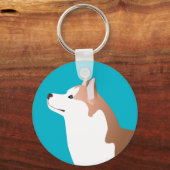 Sibirischer Husky - Rot - Muster für Zuchtvorlagen Schlüsselanhänger (Vorderseite)