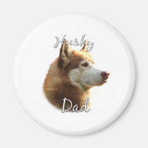 Sibirischer Husky (rot) Vater 2 Magnet