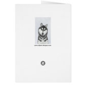 Sibirischer Husky (Schwarz und Weiß) Malerei Hunde (Hinten)