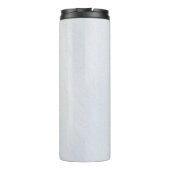 Sibirischer Husky (Schwarz und Weiß) Malerei Hunde Thermosbecher (Rückseite)