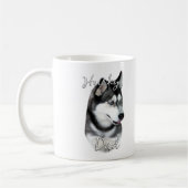 Sibirischer Husky (schwarz) Vater 2 Kaffeetasse (Links)