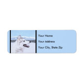 Sibirischer Husky (Silber und Weiß) Malerei (Vorne)