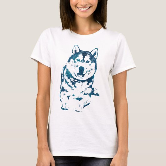 Sibirischer Husky T-Shirt (Vorderseite)
