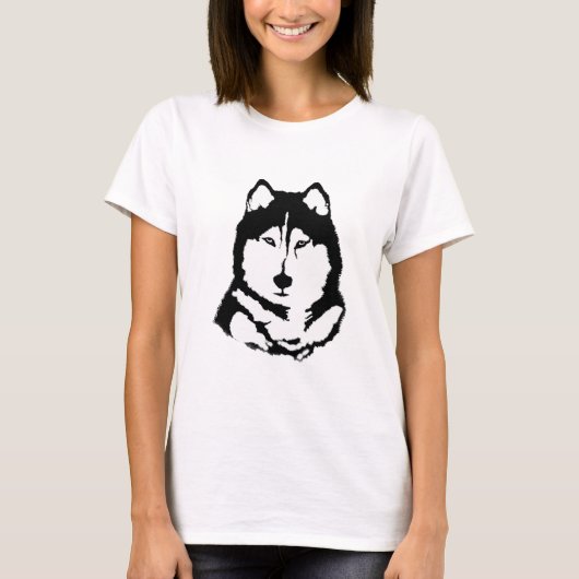 Sibirischer Husky T-Shirt (Vorderseite)