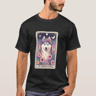 Sibirischer Husky Tarotkarte T-Shirt