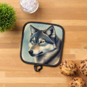 Sibirischer Husky Topflappen (Oben Unten)