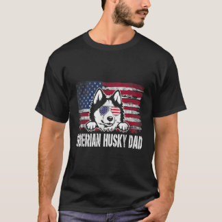 Sibirischer Husky-Vater - Tag der Flaggenväter der T-Shirt