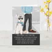 Sibirischer Husky vom Hundetag Karte (Gelbe Blume)